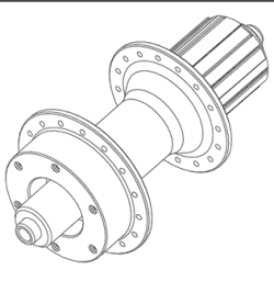 DT Cerit Rear Hub (чертёж)