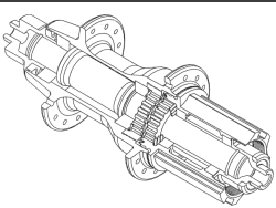 DT Hugi Rear Campagnolo Hub (чертёж)