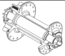 DT Hugi Disc Front Hub (чертёж)